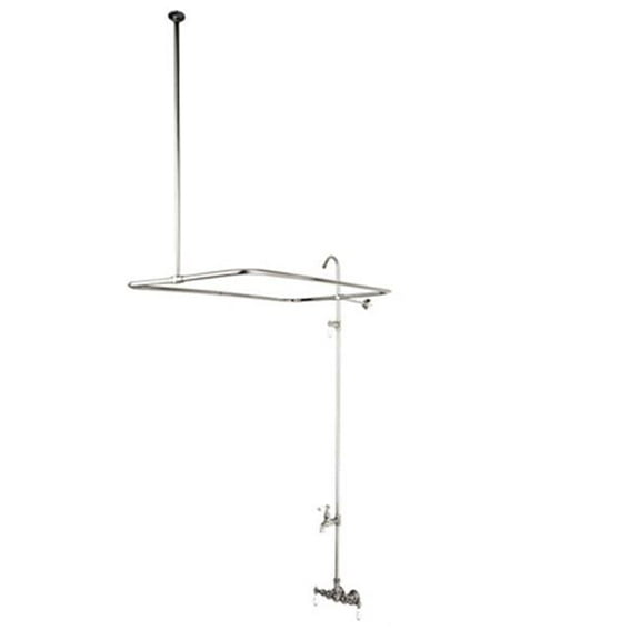 Clawfoot Tub Filler and Shower System - Polished Chrome Finish