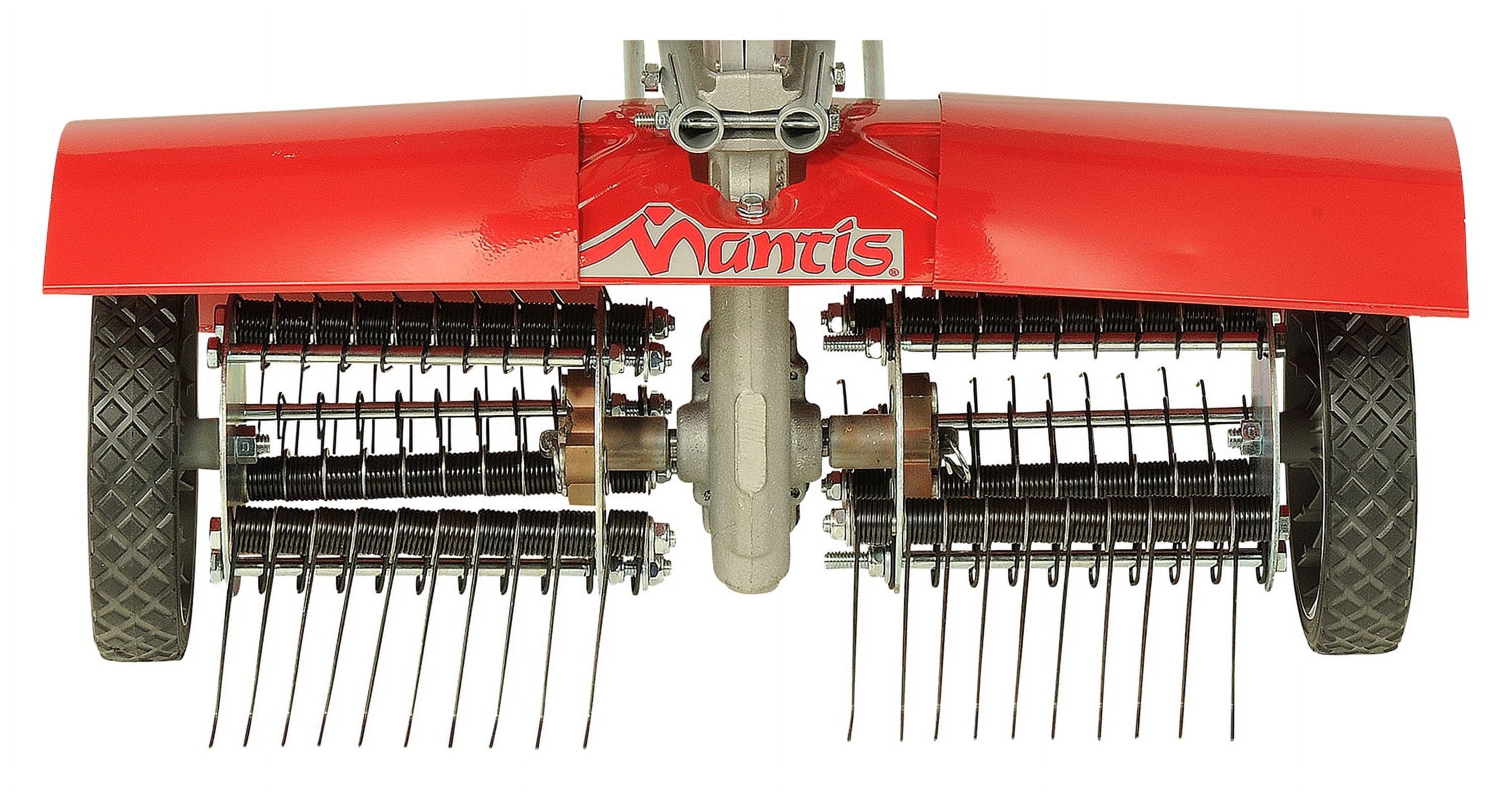 Mantis 5222 Lawn Dethatcher Attachment with 60 Spring-Steel for 9" Tillers