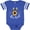 Football Blue and White, variant on Bee Kind Bees and Sunflower Boys or Girls Baby Bodysuit