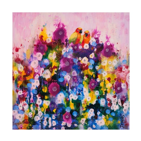Canvas Wall Art - Sylvie Demers 'Sous Les Tropiques' Wall Art for Living Room, Bedroom, or Office Décor by Trademark Fine Art - 14 x 14 Inches