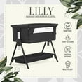 thumbnail image 2 of Dream on Me Lilly Bassinet & Bedside Sleeper, Black, 2 of 21
