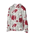 thumbnail image 2 of Sigee Leaves And Anemone Print UPF50+ Men's Sun Protection Hoodie Shirt SPF UV Shirt Long Sleeve Fishing Outdoor Lightweight, S-3XL, 2 of 9