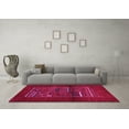 thumbnail image 3 of Ahgly Company Indoor Rectangle Abstract Pink Contemporary Area Rugs, 7' x 9', 3 of 4