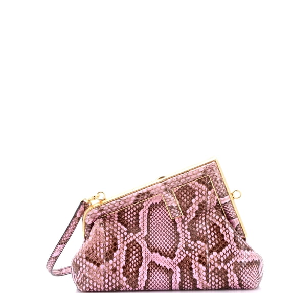 Pre-Owned First Bag Python Small By Rebag