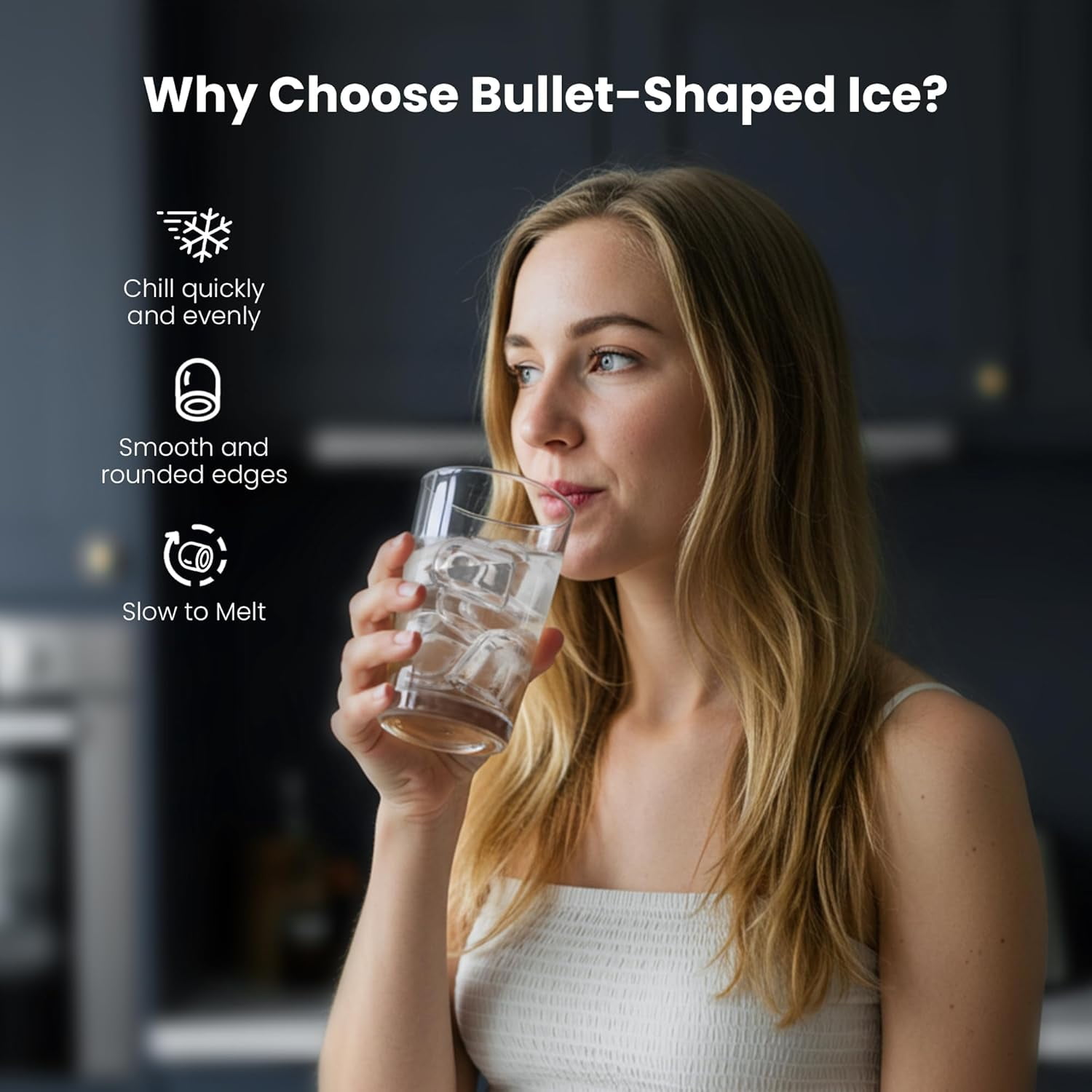Havato  Ice Maker Countertop, 26 lbs/24Hrs, 8 Cubes in 6 Mins,Portable Ice Machine with Self-Cleaning, Quiet Compact Ice Maker for Kitchen, RV, Camping,Silver