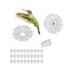 thumbnail image 1 of 30 Set Hummingbird Feeders Replacement Flowers, Greener Hummingbird Feeder Replacement Parts With Stable Structure Durable Materia For Outdoors (2#), 1 of 4