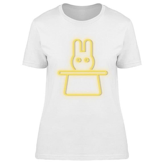 Yellow Neon Hat T-Shirt Women -Image by Shutterstock, Female Medium