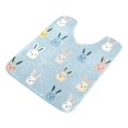 thumbnail image 7 of Yayeee Bath Rug for Bathroom Floor Non Slip Contour Fluffy Soft Absorbent Mat, 20"x24", Blue Rabbits, 7 of 7