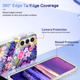 thumbnail image 4 of Luxury Case for Samsung Galaxy S23 Plus/S23+ IMD Pattern Slim Thin Full Body Protection Durable Shockproof Soft Case Support Wireless Charging,Butterfly, 4 of 7