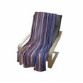 thumbnail image 4 of Abstract Soft Flannel Fleece Throw Blanket, Gradient Color Vertical Stripes Lines Art Retro Graphic Display, Cozy Plush for Indoor and Outdoor Use, 50" x 70", Violet Blue Salmon, by Ambesonne, 4 of 6