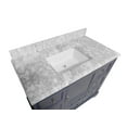 thumbnail image 2 of Madison 42" Bathroom Vanity with Marine Gray Cabinet and Carrara Marble Top, 2 of 6