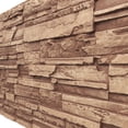 thumbnail image 6 of Ekena Millwork 48 5/8"W x 24 3/4"H x 1 1/4"D Cascade Stacked Stone, EverStone Faux Stone Siding Panel, Wheat Field, 6 of 9