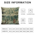 thumbnail image 5 of Qinduosi Euro Bosporus French Country Vintage Toile Decorative Throw Pillow CoversHome Decor Pillow Case Square Pillowcase Cushion Cover for Indoor/Outdoor Sofa Living Room Couch Bed White, 5 of 5