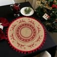 thumbnail image 5 of Wooowa Christmas Jute Woven Placemats, Festive Table Decor for Holiday Dinners, Christmas Meals & Home Tables, 5 of 7