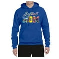 thumbnail image 2 of Wild Bobby, Colorful Softball Mom, Mother's Day, Unisex Graphic Hoodie Sweatshirt, Royal, Small, 2 of 3
