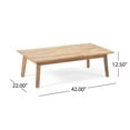 thumbnail image 3 of GDF Studio Burrough Outdoor Acacia Wood 4 Seater Chat Set with Cushions, Teak and Beige, 3 of 21