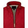thumbnail image 4 of J. METHOD Women’s Quilted Vest Reversible Lightweight Sleeveless Full Zip Up Faux Fur Lining Gilet Jacket with Pockets NEWV44 Burgundy XL, 4 of 6