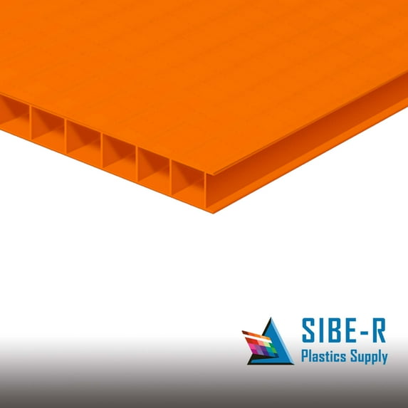 100 pack- Corrugated Plastic 24x36 4mm Orange