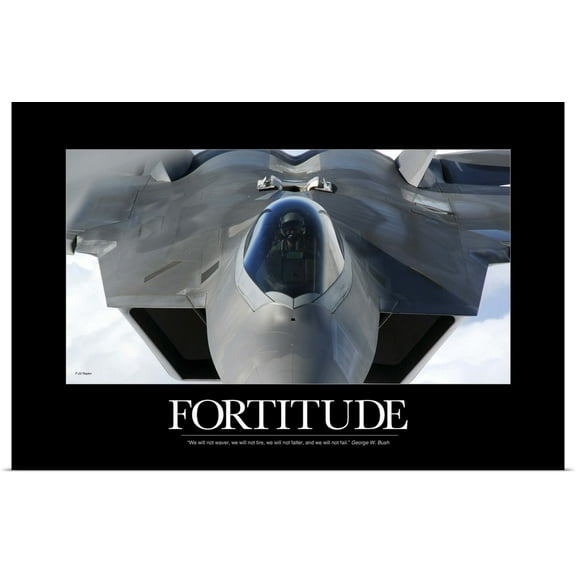 Great BIG Canvas | Rolled Kate Lillyson Poster Print entitled Military Poster: Patriotism Is The Steady Dedication Of A Lifetime