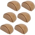 thumbnail image 1 of 4 piezas Houten stille deur aanraking anti-foot veiligheid deur top vloer gemonteerde badkamer deurstop, 1 of 4