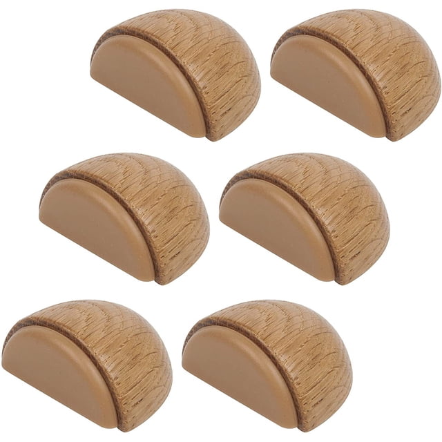 4 piezas Houten stille deur aanraking anti-foot veiligheid deur top vloer gemonteerde badkamer deurstop