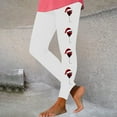 thumbnail image 2 of Lenpel Women's Christmas Leggings High Waisted Full Length Printed Workout Yoga Pants Soft Pants, 2 of 4