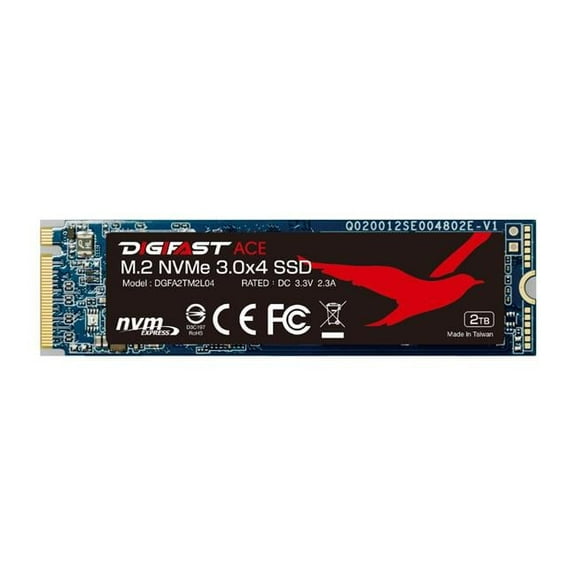 Digifast DGFA2TM2L04 Ace 2TB Gen3x4 PCIe M.2 2280 M.2 NVMe Solid State Drive