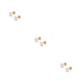 thumbnail image 2 of Jumpingount 2 uds tornillo femenino Mini exquisito corazón temperamento moda pendientes aniversario oreja aros joyería púrpura Type1 NO1, 2 of 6