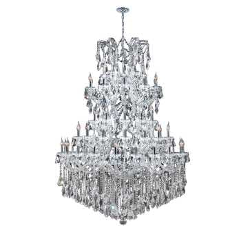 Maria Theresa Collection 61 Light Chrome Finish Crystal Chandelier 54