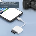 thumbnail image 4 of Hub de tipo C 3-en-1 Type-C Hub Type-C a USB2.0 + SD + TF Adaptador para dispositivos Type-C Lector de tarjetas de memoria OTG para SD TF Micro SD, Blanco Meterk  Hub de tipo C, 4 of 5