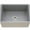 Gray, variant on Houzer Platus 26 in White Fireclay Undermount Square Single Bowl Kitchen Sink - PTU-2800 WH