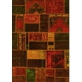 thumbnail image 1 of Ahgly Company Indoor Rectangle Oriental Yellow Modern Area Rugs, 7' x 10', 1 of 4