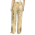 thumbnail image 3 of Kll Womens World Map Print Pajama Pants Soft Pajama Bottoms For Women Cozy Lounge Pants, 3 of 9