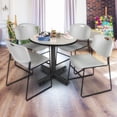thumbnail image 2 of Regency Kobe 30 in. Round X-Base Breakroom Table- Maple, 4 Zeng Stack Chairs- Grey, 2 of 8