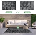 thumbnail image 4 of Outdoor Rug x Reversible Mats Outdoor Area Rug Plastic Straw Rug Geometric Rv Mat for Patio Camping Rv Picnic Backyard Deck Balcony Porch Beach Trailer ( ), 4 of 7