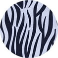 thumbnail image 1 of Ahgly Company Indoor Round Patterned Night Blue Area Rugs, 6' Round, 1 of 6