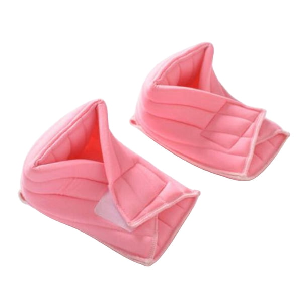 1 par de correas protectoras para almohada, soporte para pies, mangas de algodón, protectores para talón, almohada Rosado Jinwen Almohada para el talón