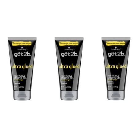 Got 2B Glued Ultra Styling Gel 6oz (Pack of 3)