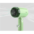 thumbnail image 5 of Professional Hair Dryer,Travel Blow Dryer with Adjustable 2-speed, Lightweight Travel Hairdryer Travel for Normal & Curly Hair Includes Volume Styling Nozzle, Foldable Handle,Green, 5 of 5
