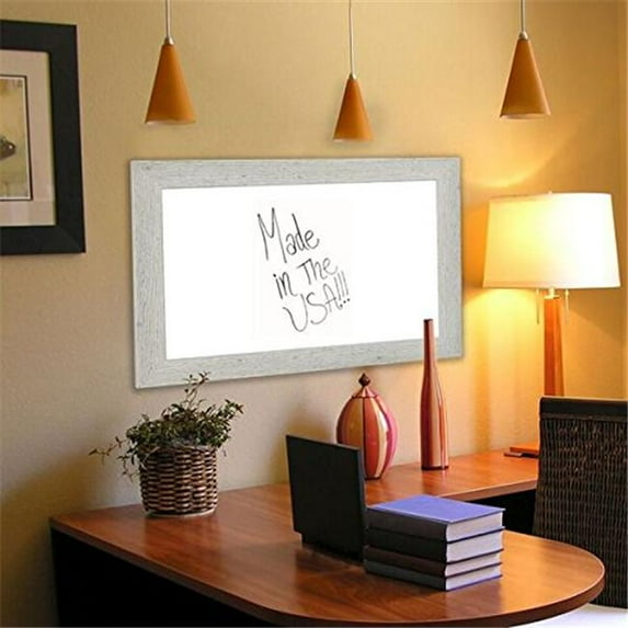Rayne Mirrors W5942.5-42.5 American Made White Washed Antique Whiteboard, 48 x 48 in.