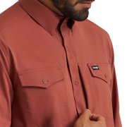 Wrangler Mens ATG Mahogany Live In Shirt