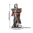 thumbnail image 2 of Jiibva 12inch Japanese Samurai Doll - 31cm Tall Traditional Kimono Ninja Warrior Mini Figures - Art Dolls for Collection & Ornaments, 2 of 5