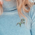 thumbnail image 5 of LOLIPPYY 2-Pack Assorted Color Brooch Set for Women’s Fashion Party Wear, Alloy Pins with Horse Designs and Rhinestone Accents, 5 of 8
