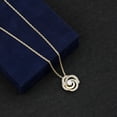 thumbnail image 6 of Rosec Jewels Lab Grown Diamond Flower Pendant Necklace with Chain - EF-VS Quality Certified, 14K Yellow Gold, 6 of 8