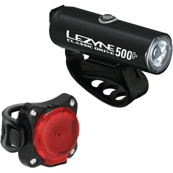 Lezyne Classic Drive 500 / Zecto Drive 200 Pair Light Set