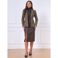 thumbnail image 4 of DARING DIVA Women's Stylish Office Suit Jackets Blazers M Brown, 4 of 7