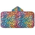 thumbnail image 5 of Yayeee Kids Hooded Towel with Hand Pockets Beach Soft Absorbent Bath Wrap 50 x 23.5 inch, Colorful Dragon Scales Pattern, 5 of 5