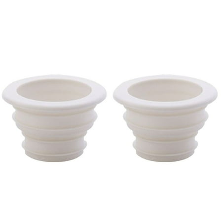

GLFILL 2pc Insect Proof Sewer Pipe Seal Ring Sealing Cover Floor Drain Plug Anti-odor