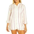 thumbnail image 2 of Gap Ladies Lightweight Long Sleeve Collared Linen Button Down Top (Chambray Blue, L), 2 of 2
