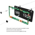 thumbnail image 4 of Roses on Green License Plate Frames for Women Men Car Plate Holder Cover Metal Tag Aluminum Car Accessories Front Rear Plate Decor, 4 of 6